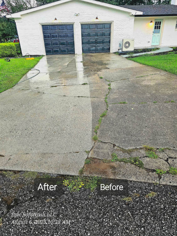 Rainy Day Driveway Cleaning in Chattanooga, TN